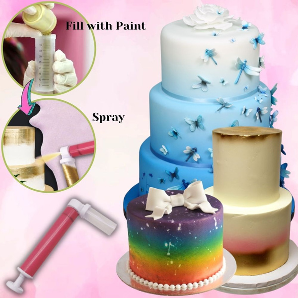 Cake Decorating Airbrushing Kit, Airbrush Spray Tool Supplies for Baking,  Beginners & Professional Accessories Tools Set for Cupcake Fondant Cakes  Icing Cookie Pastry Art, Food Air Brush Paint & Pen Decorator, Adults